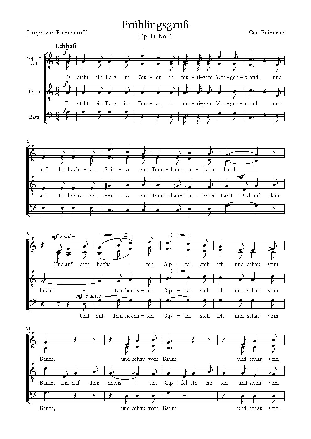 Frühlingsgruß, Op. 14, No. 2