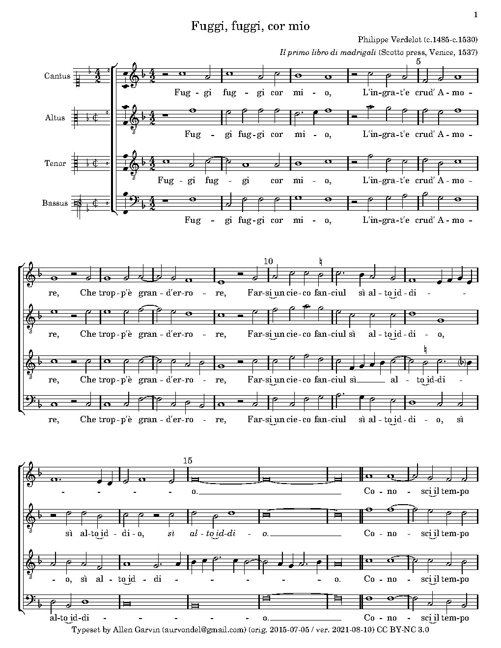 Fuggi, fuggi, cor mio