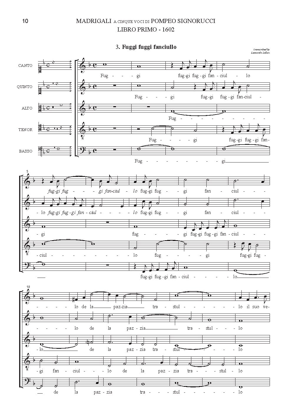 Fuggi fuggi - Choir Script PDF Thumbnail
