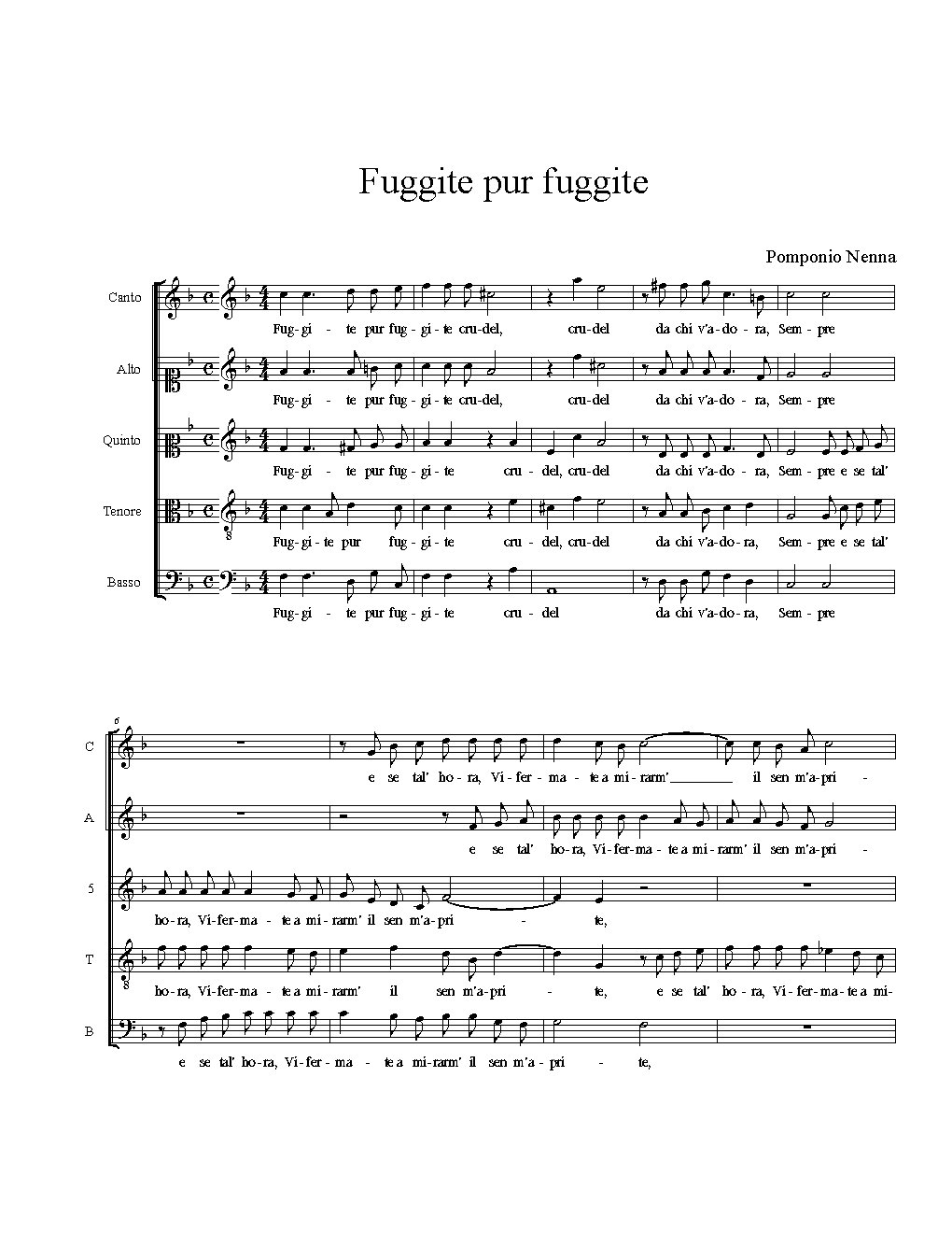 Fuggite pur fuggite