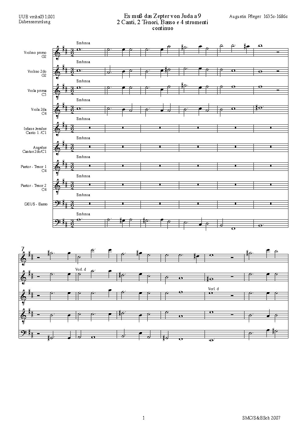 Es muß das Zepter von Juda - Choir Script PDF Thumbnail