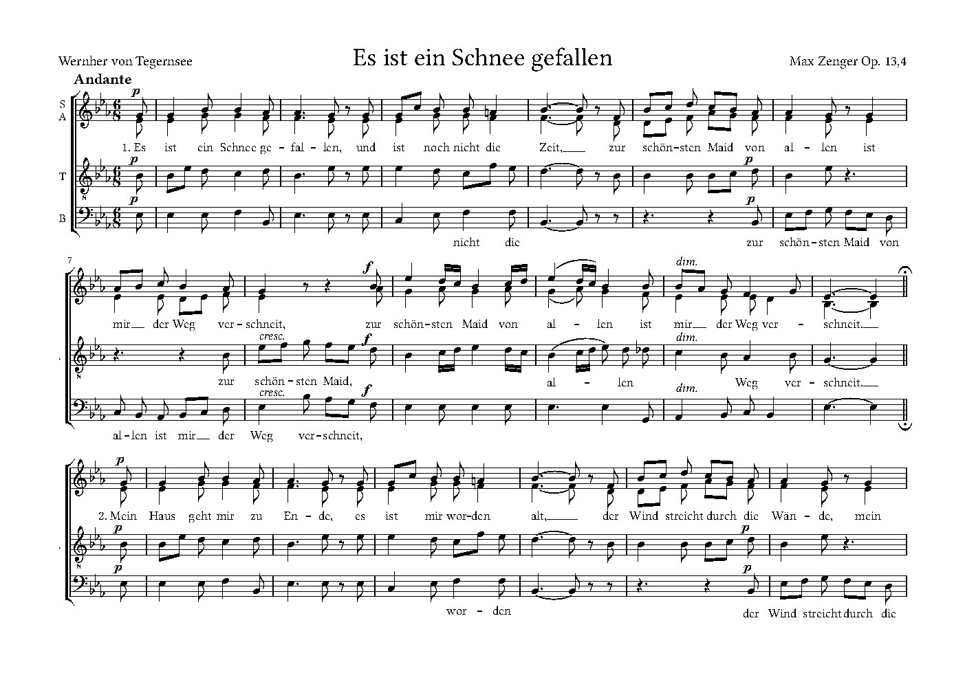 Es ist ein Schnee gefallen