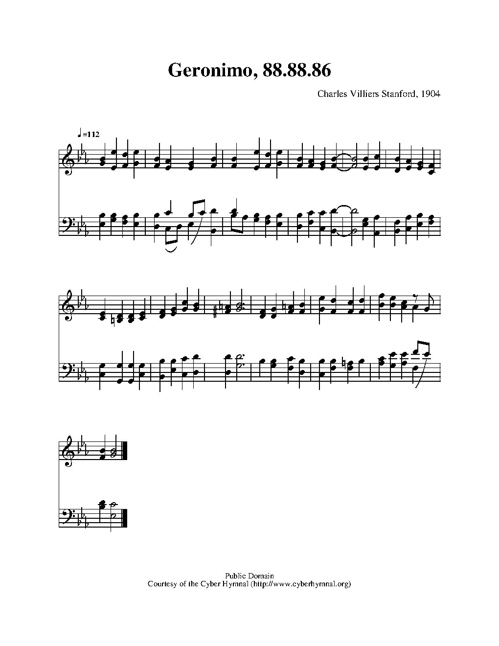 Geronimo - Choir Script PDF Thumbnail