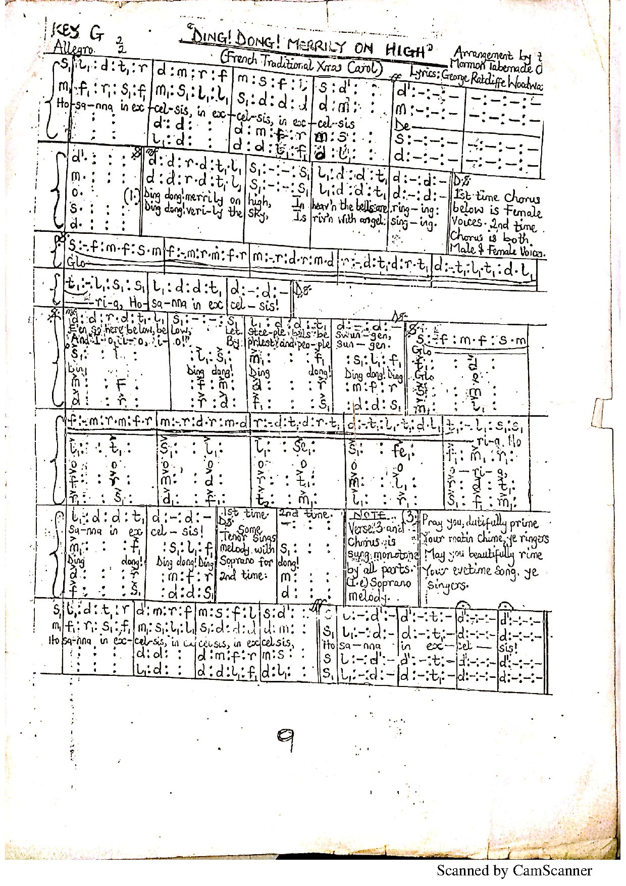 (Xmas) Ding Dong(mormon) - Download Choir Script PDF