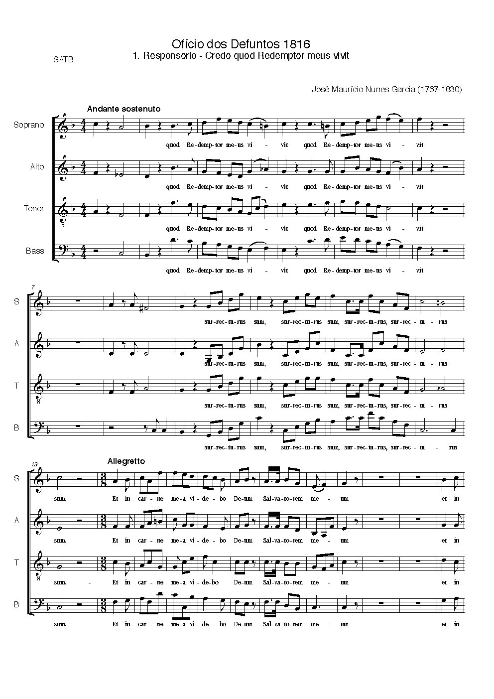 Funeral Office - 1816 - Choir Script PDF Thumbnail