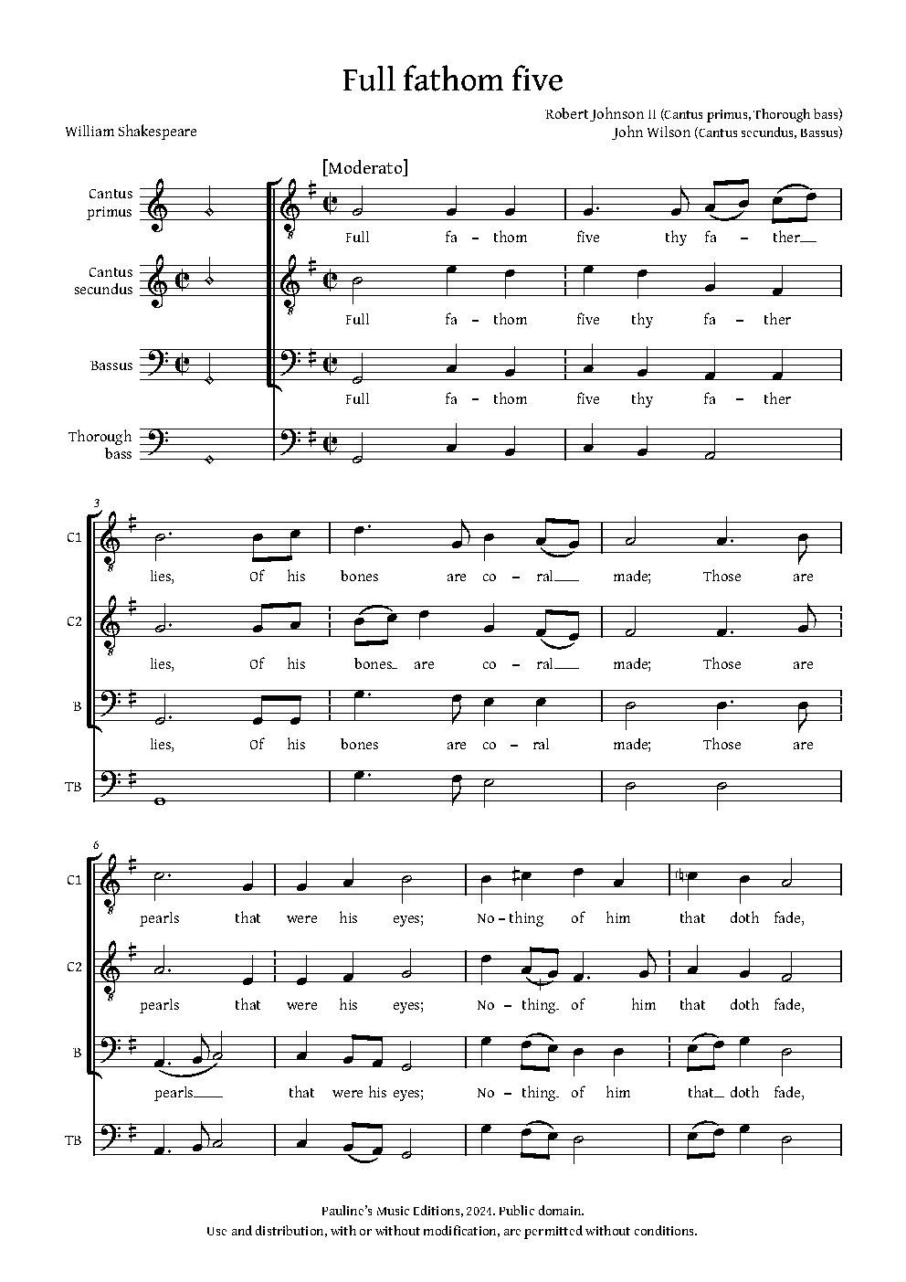 Full fathom five - Choir Script PDF Thumbnail