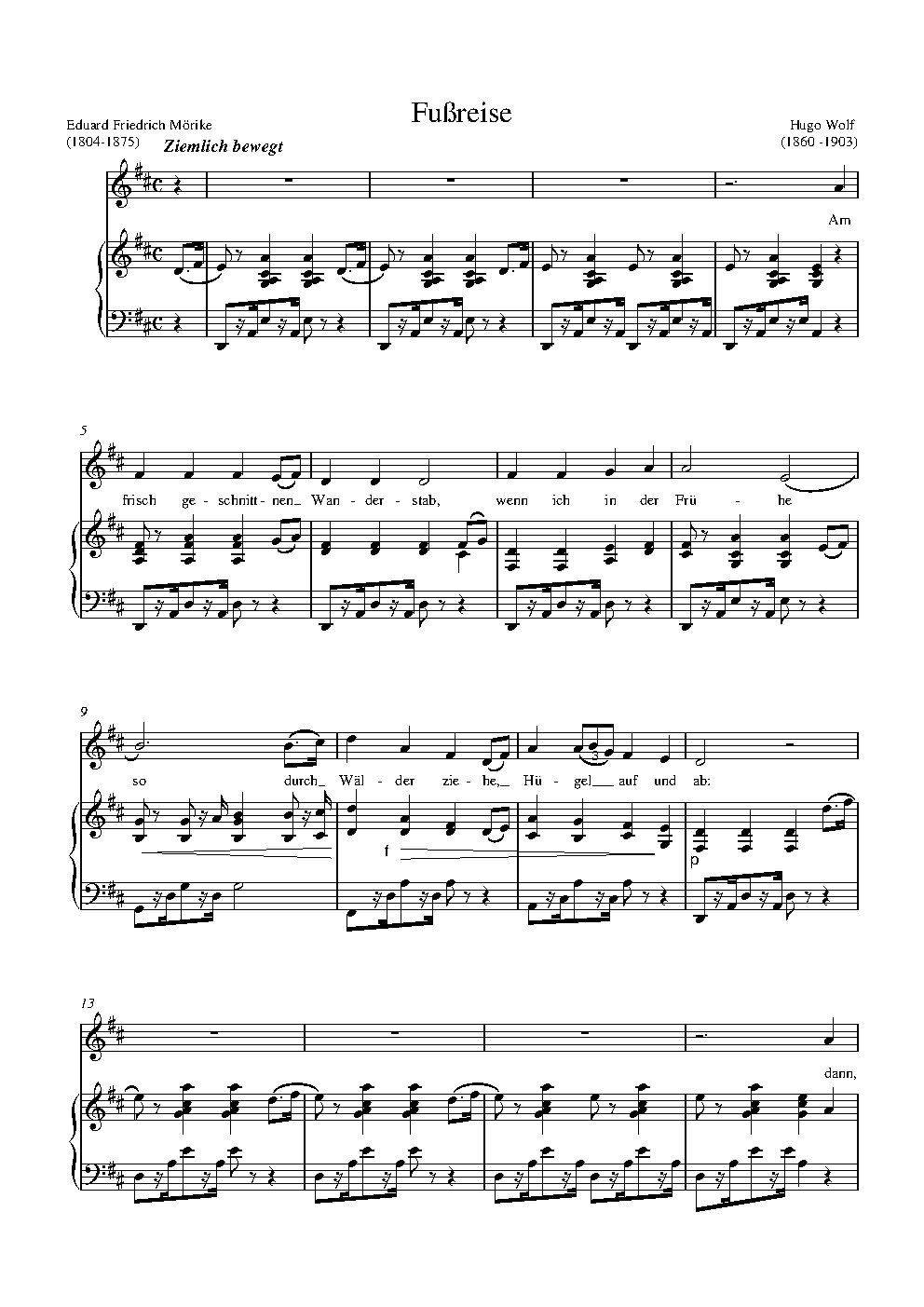 Fußreise / Fussreise - Choir Script PDF Thumbnail