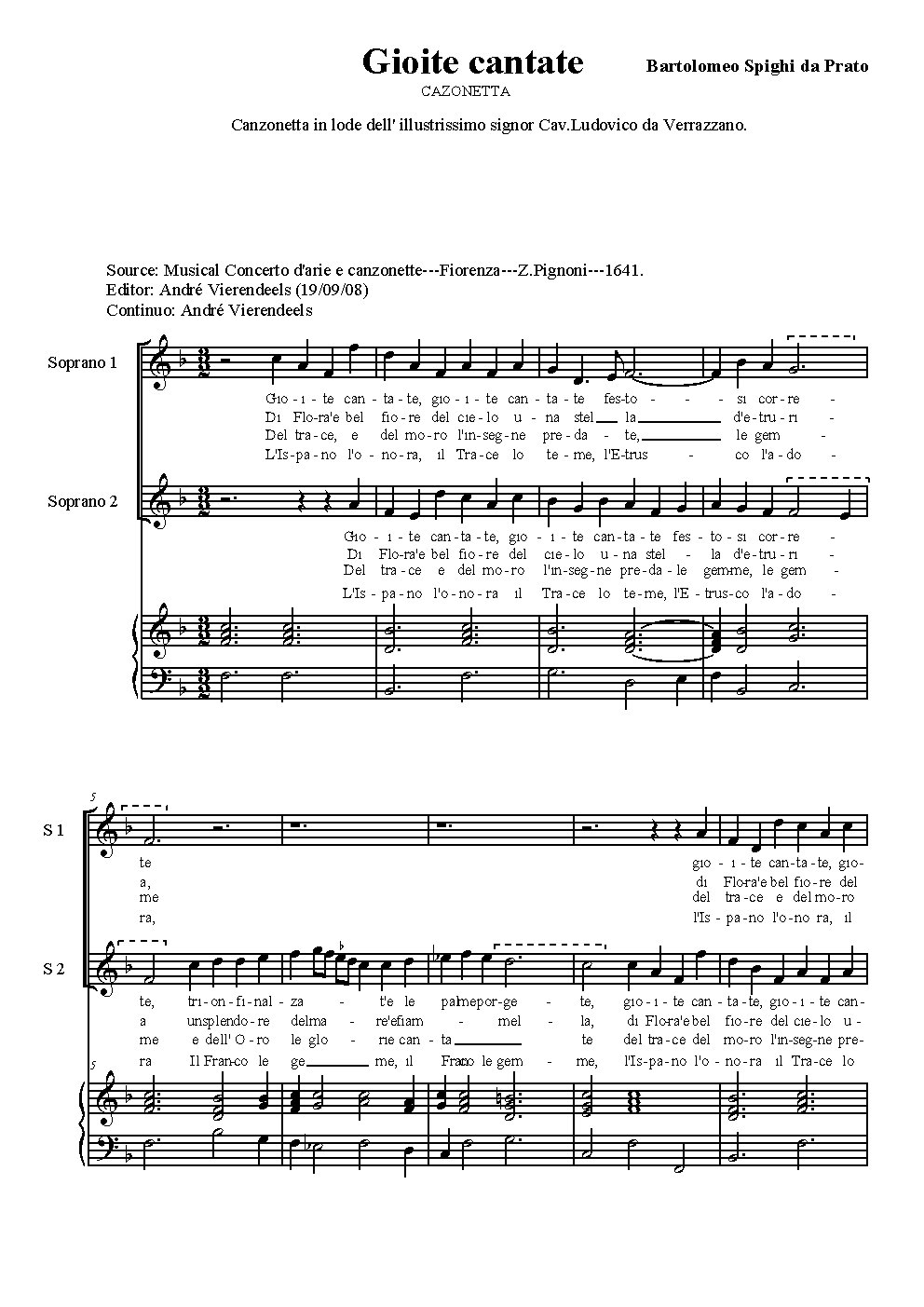 Gioite cantate