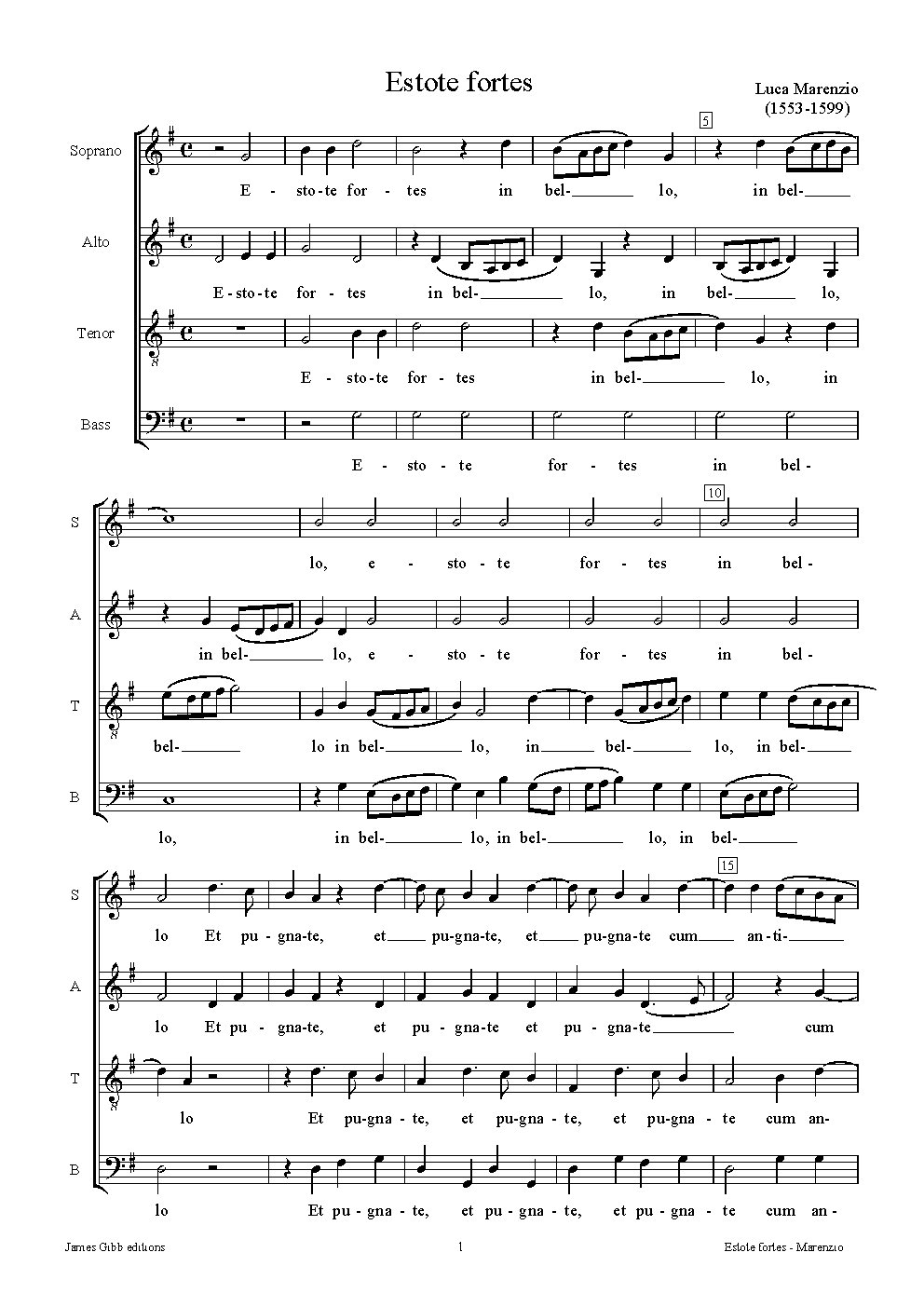 Estote fortes - Choir Script PDF Thumbnail