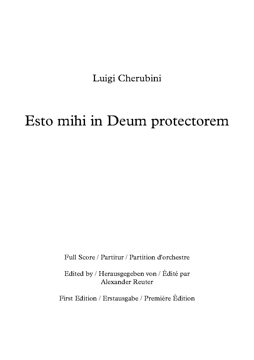 Esto mihi in Deum protectorem