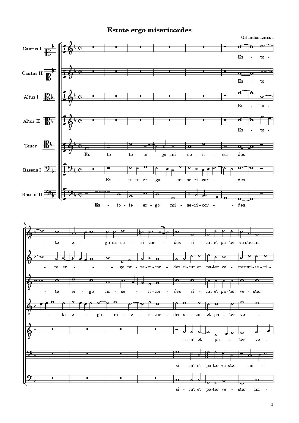 Estote ergo misericordes