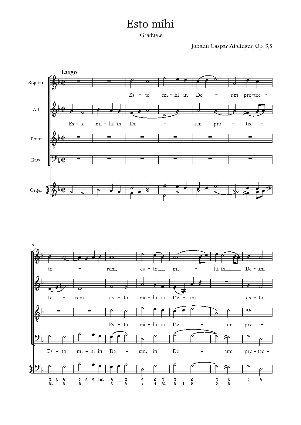 Esto mihi, Op. 9, No. 5