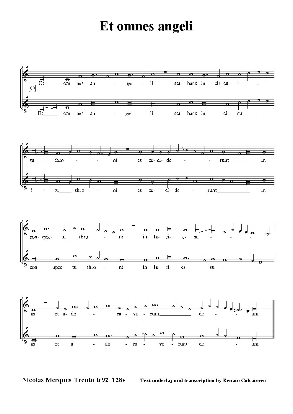Et omnes angeli
