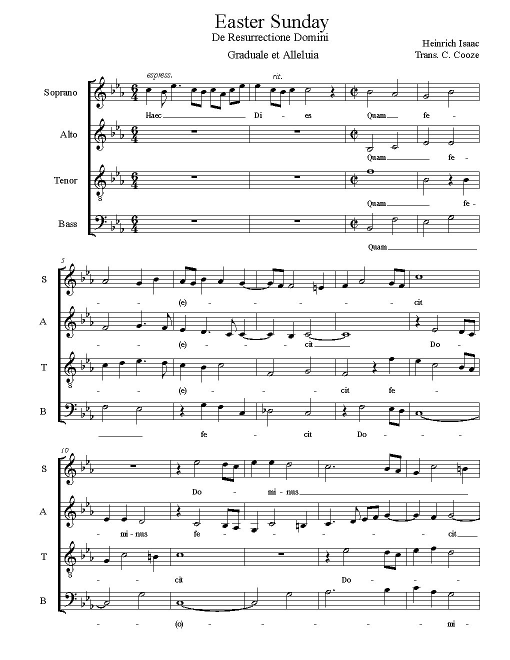 Haec Dies & Pascha Nostrum