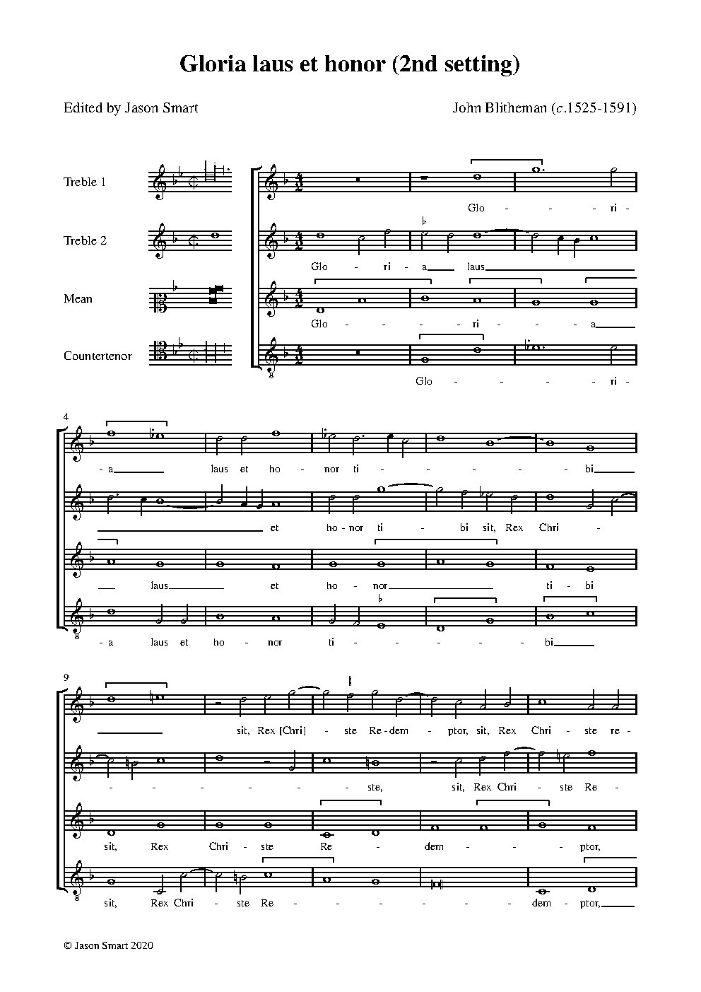Gloria, laus et honor (2nd setting)