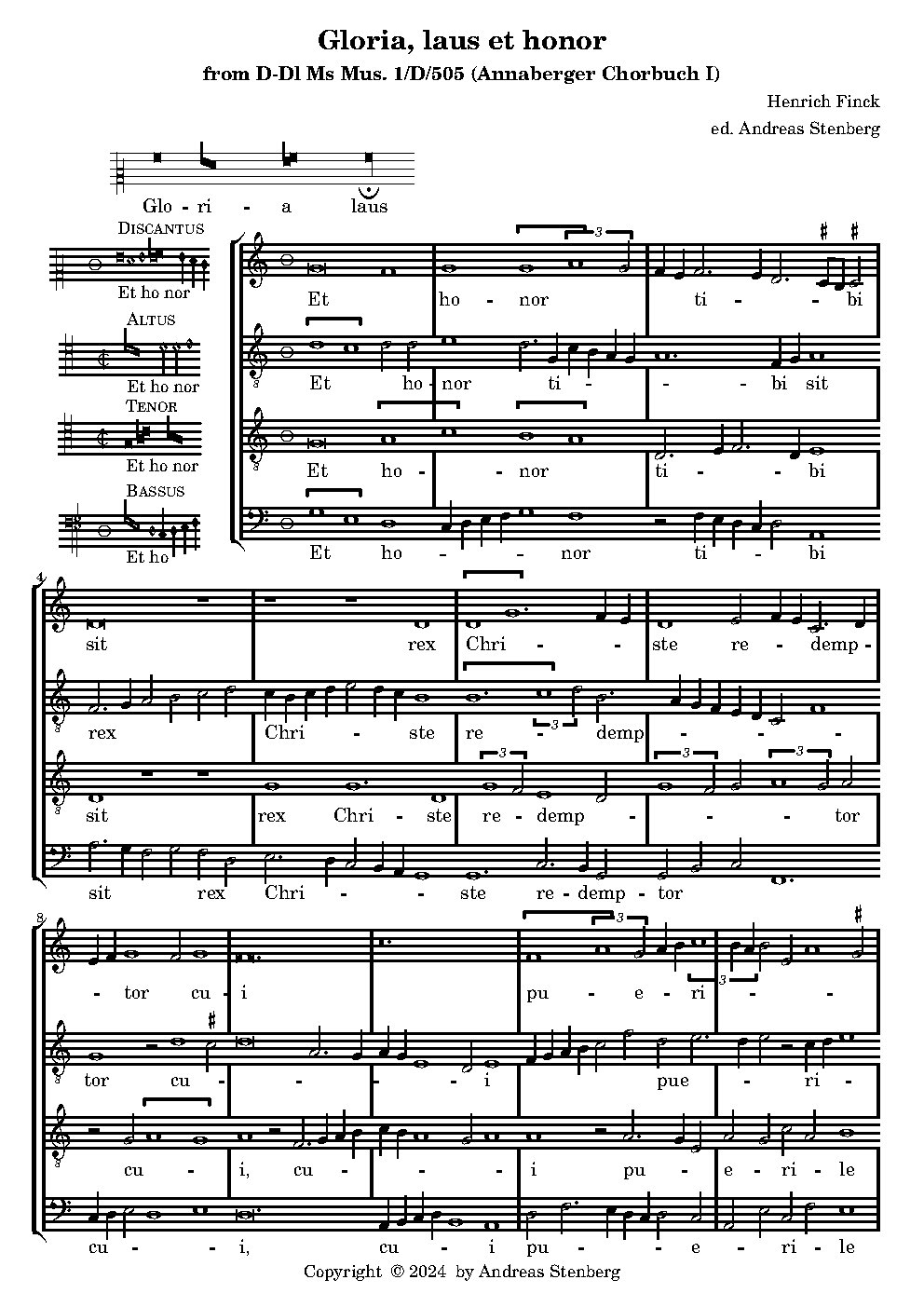 Gloria, laus et honor - Choir Script PDF Thumbnail