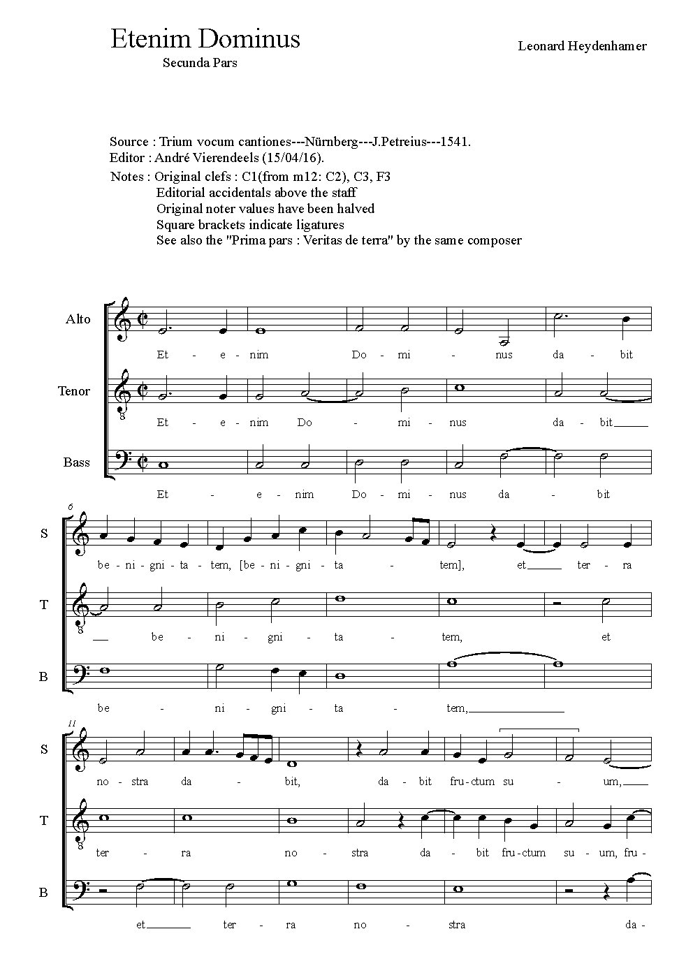 Etenim Dominus - Choir Script PDF Thumbnail