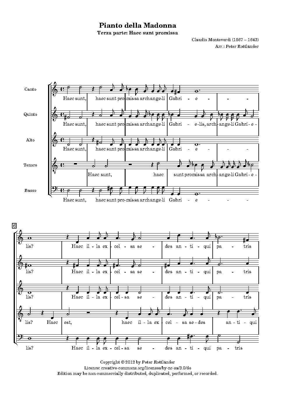 Haec sunt promissa - Choir Script PDF Thumbnail