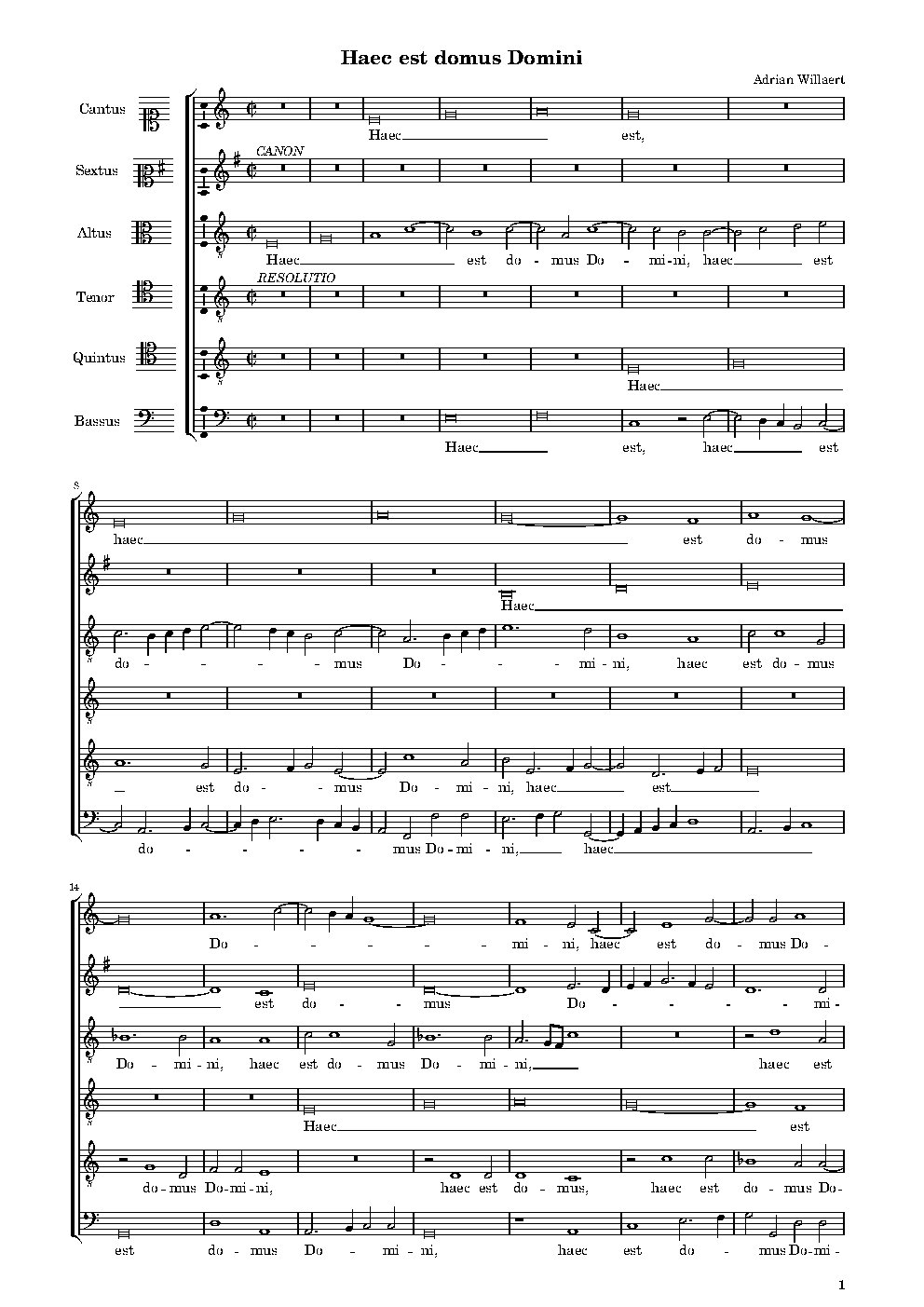 Haec est domus Domini - Choir Script PDF Thumbnail