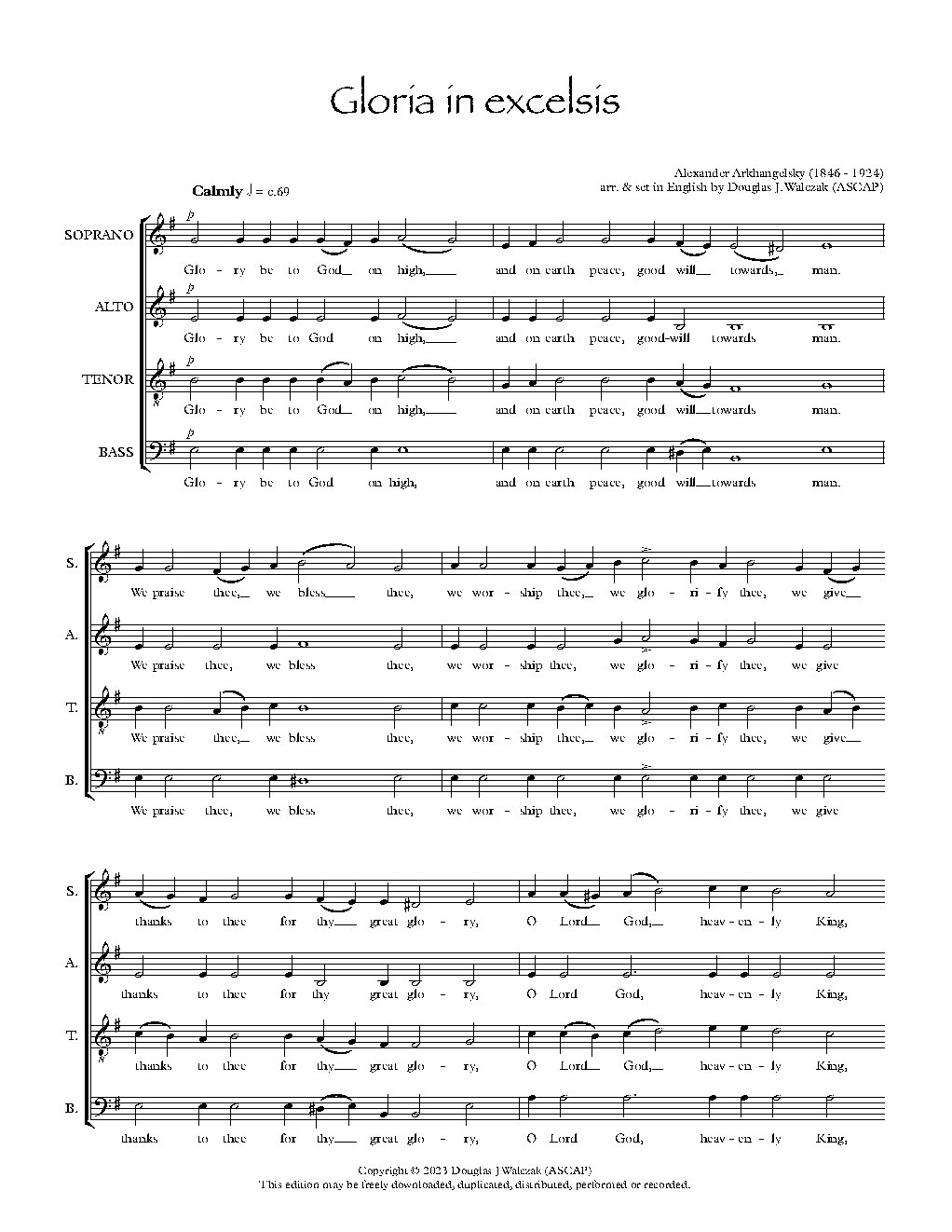 Gloria in excelsis