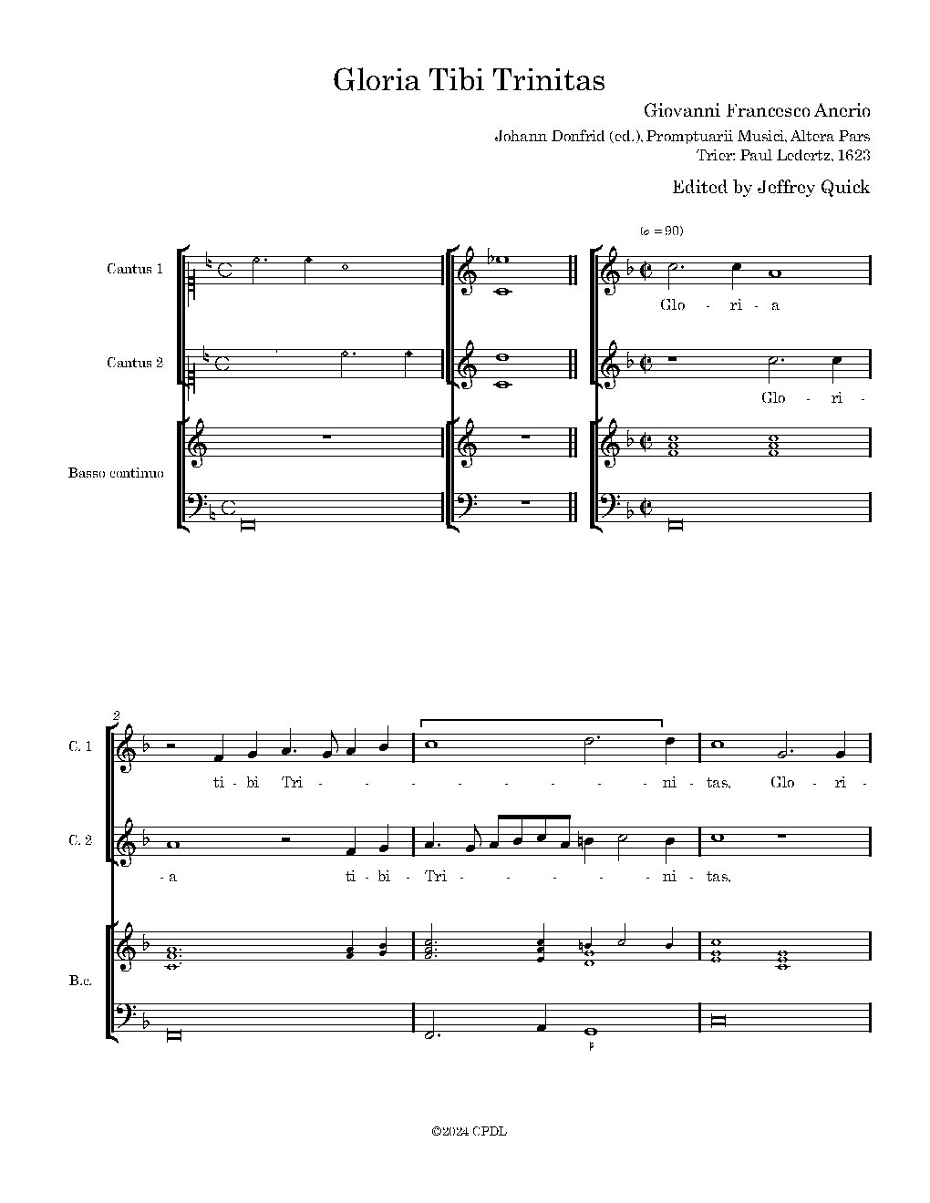 Gloria Tibi Trinitas - Choir Script PDF Thumbnail