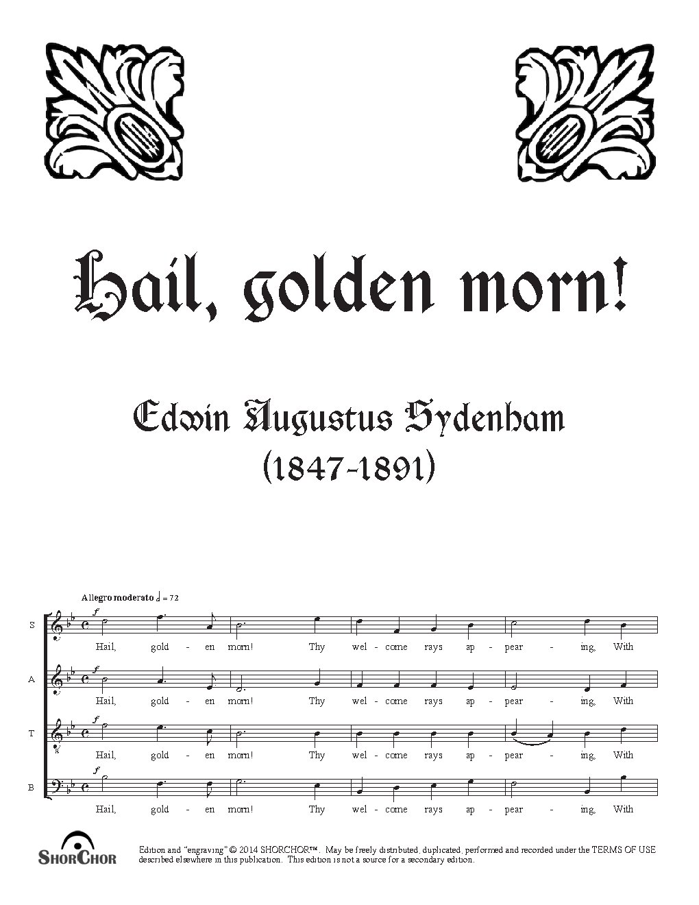 Hail, golden morn!