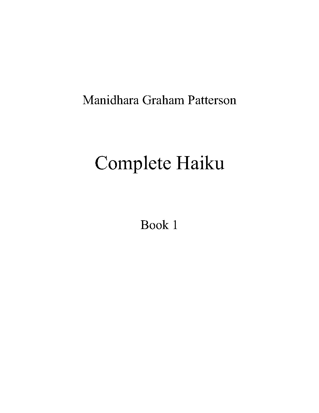 Haiku, Book 1 - Choir Script PDF Thumbnail