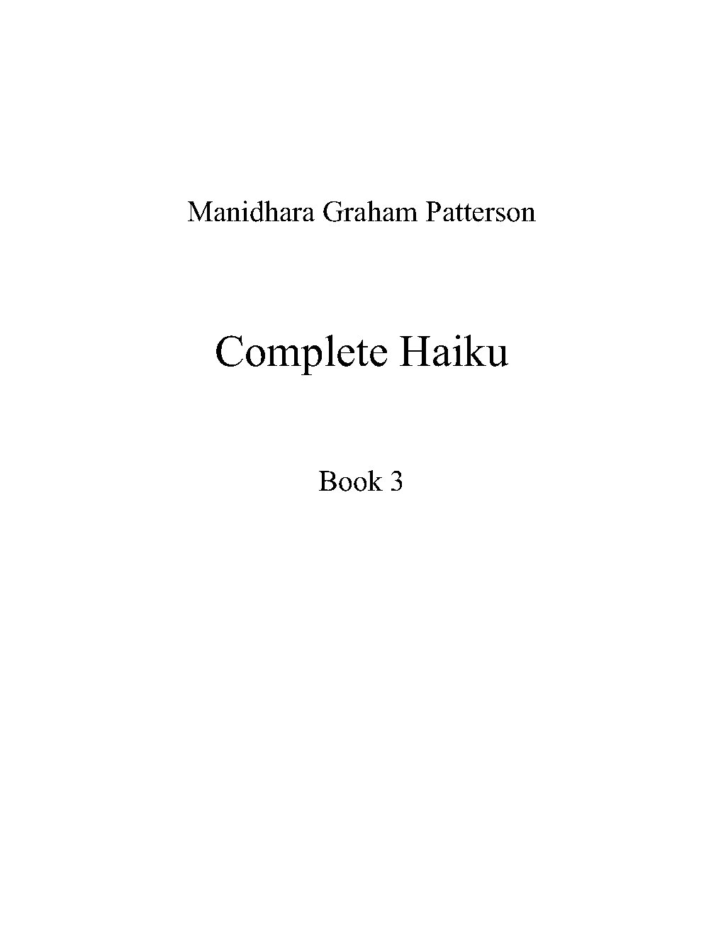 Haiku, Book 3 - Choir Script PDF Thumbnail
