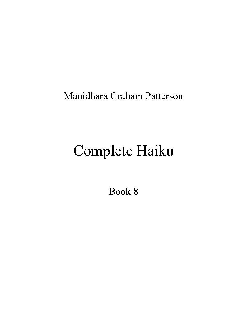 Haiku, Book 8 - Choir Script PDF Thumbnail