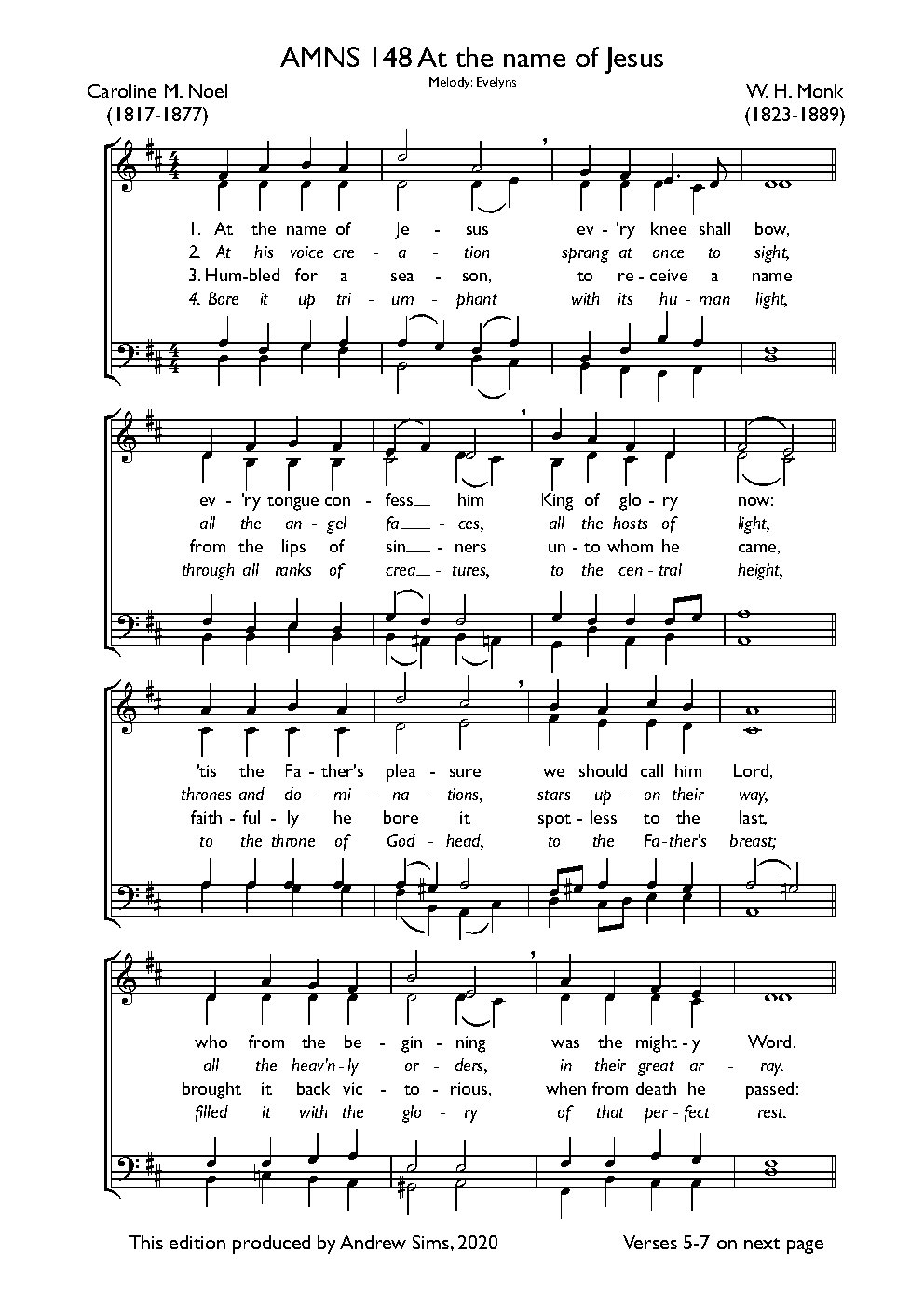 At the Name of Jesus - Choir Script PDF Thumbnail