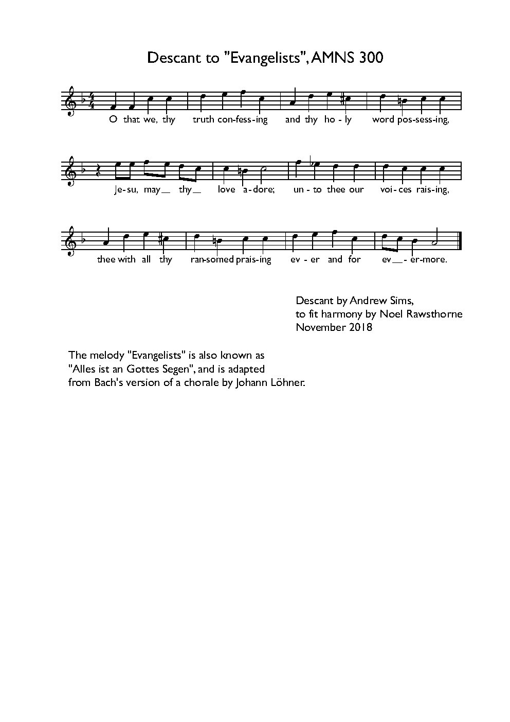 Evangelists - Choir Script PDF Thumbnail