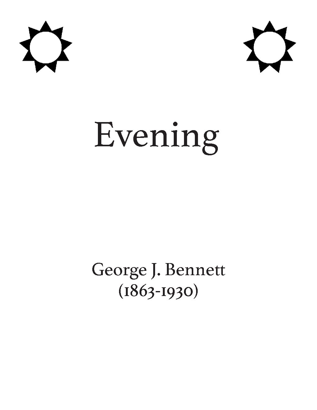 Evening - Choir Script PDF Thumbnail