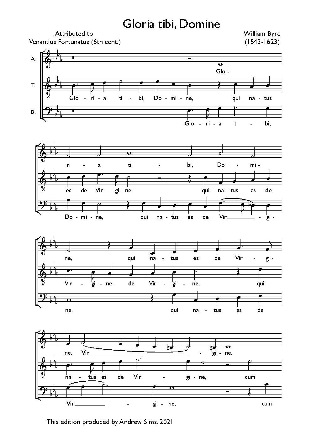 Gloria tibi, Domine