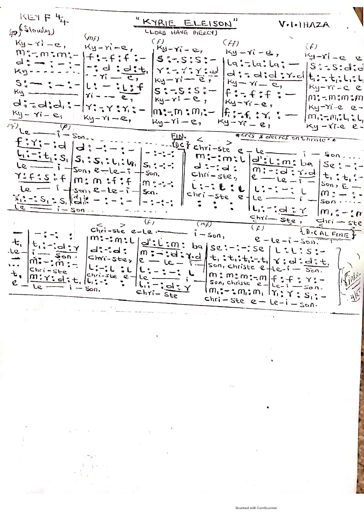 Kyrie Eleison1 - Download Choir Script PDF