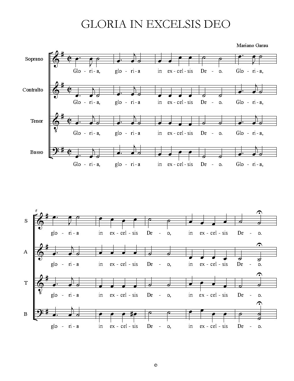 Gloria in excelsis Deo