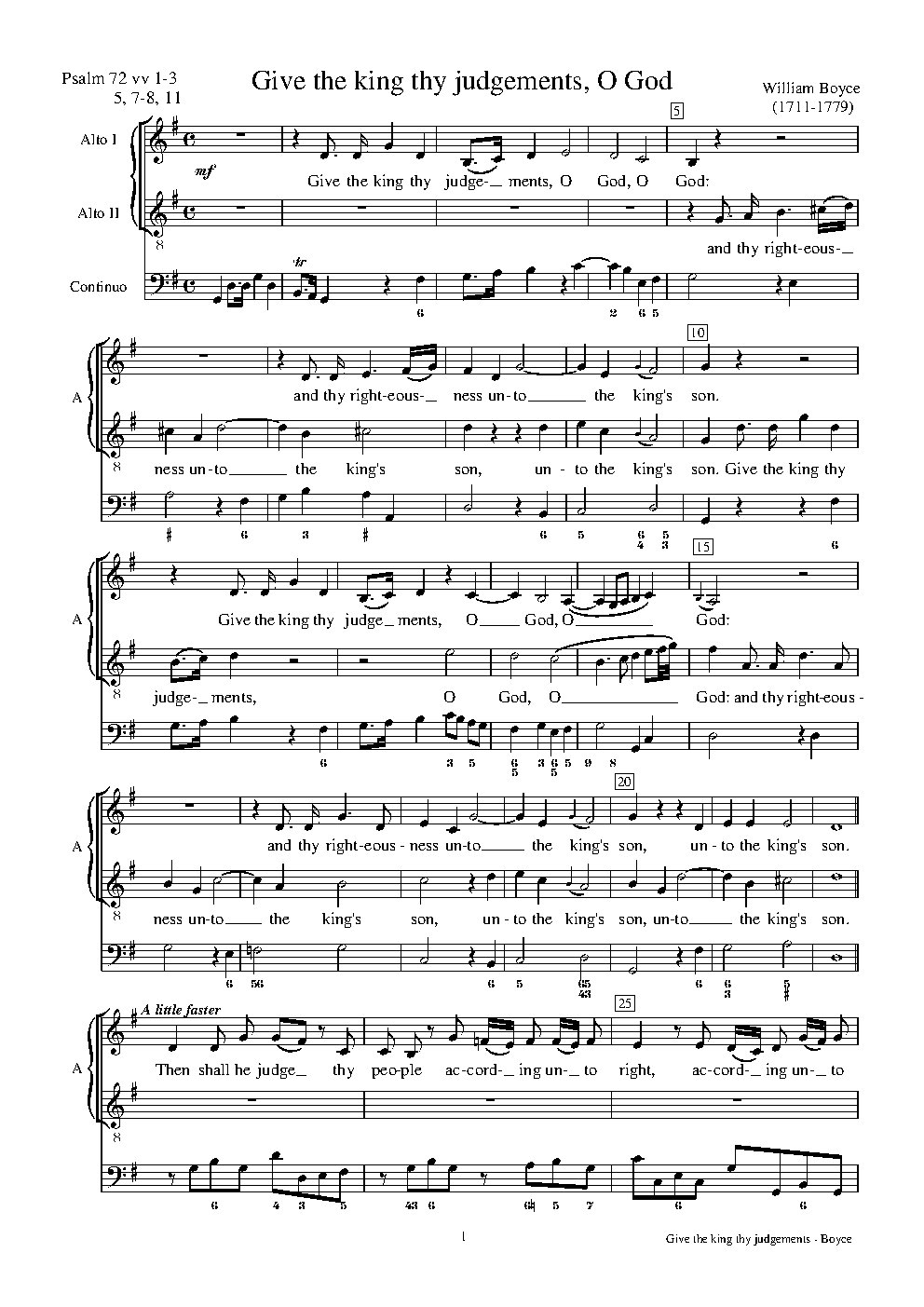 Give the king thy judgments - Choir Script PDF Thumbnail