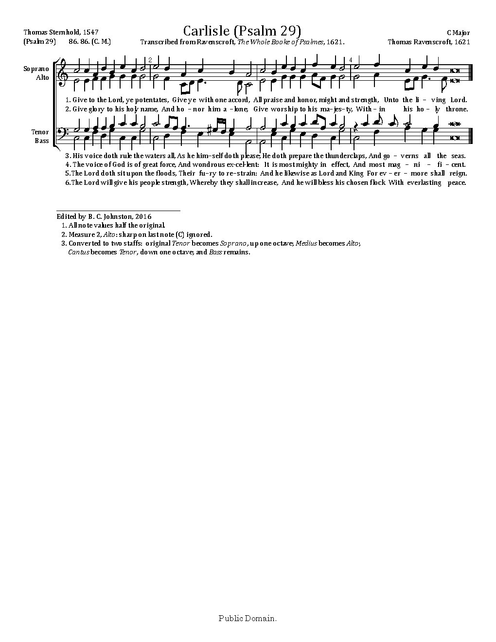 Give to the Lord, ye potentates