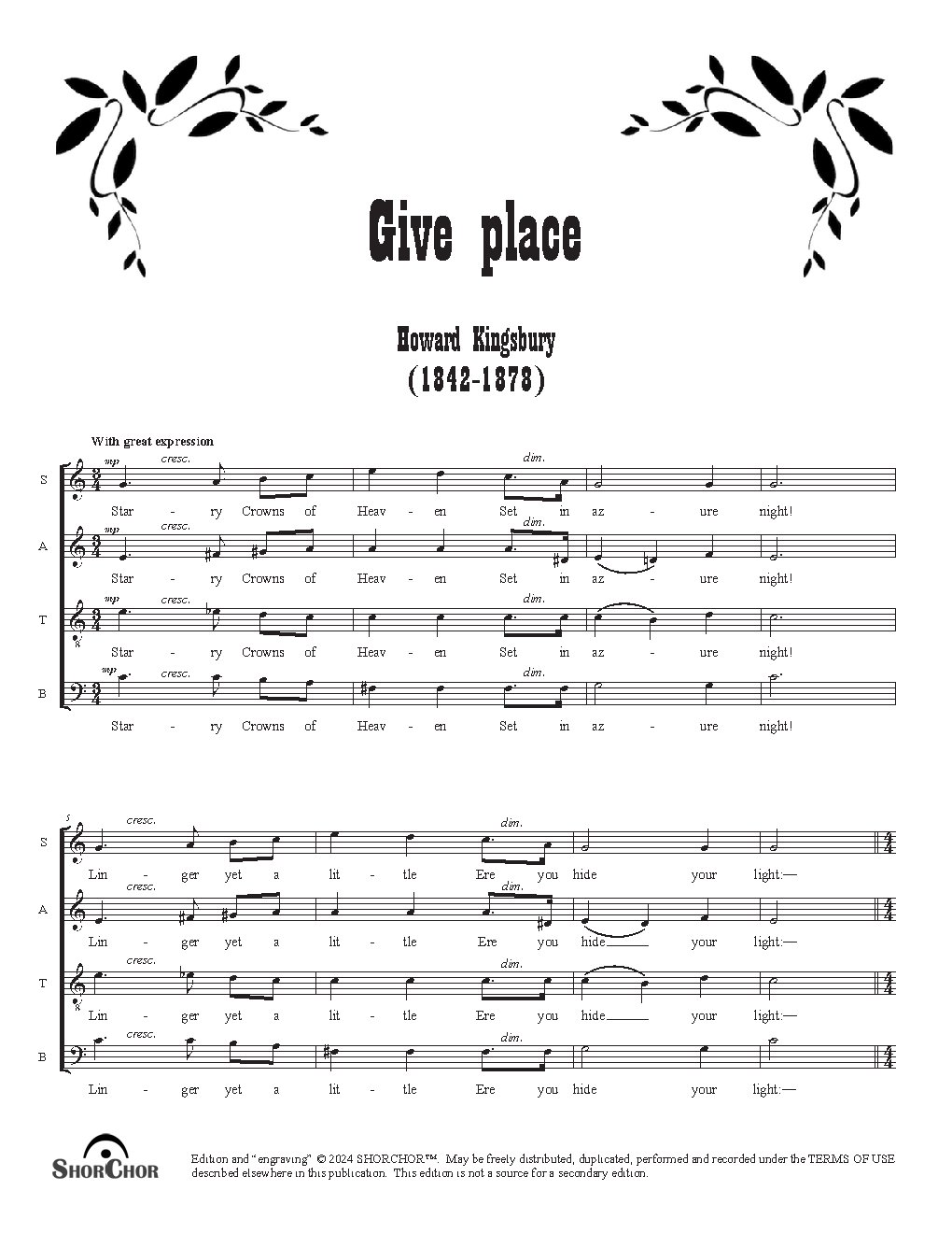 Give place - Choir Script PDF Thumbnail