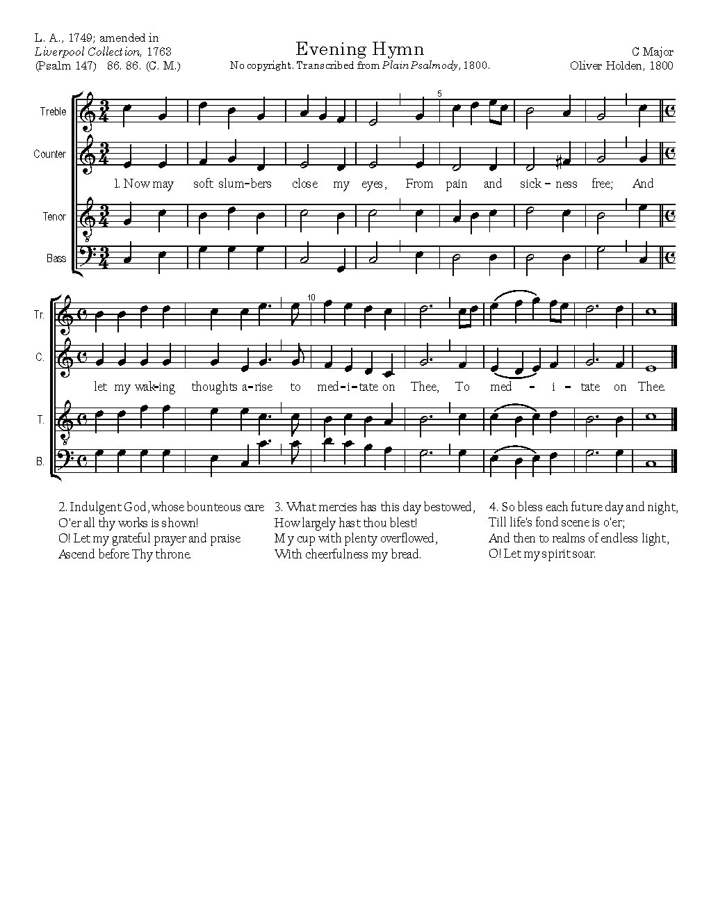 Evening Hymn - Choir Script PDF Thumbnail