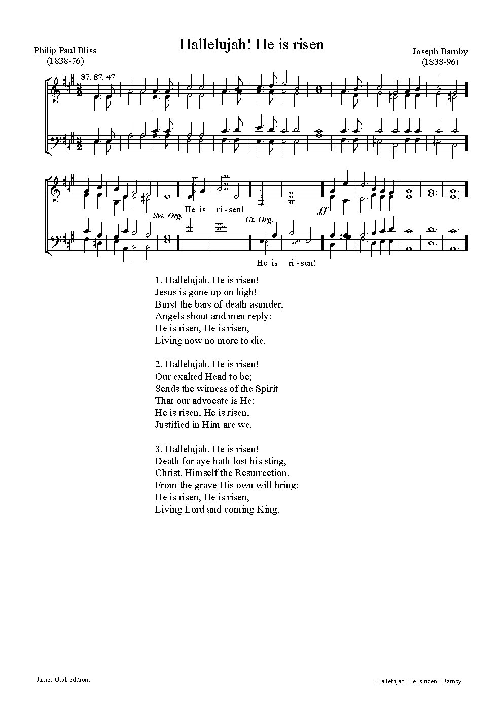 Hallelujah! He is risen - Choir Script PDF Thumbnail