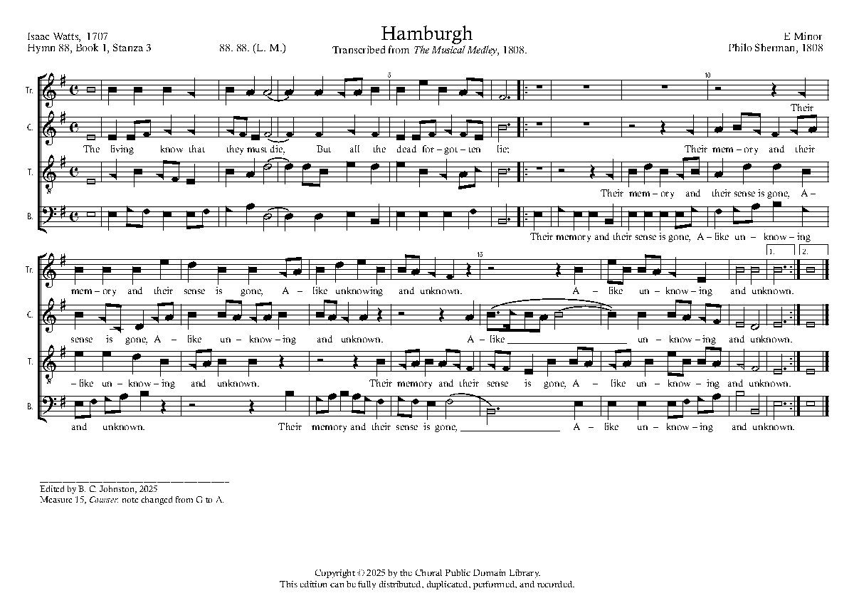 Hamburgh - Choir Script PDF Thumbnail