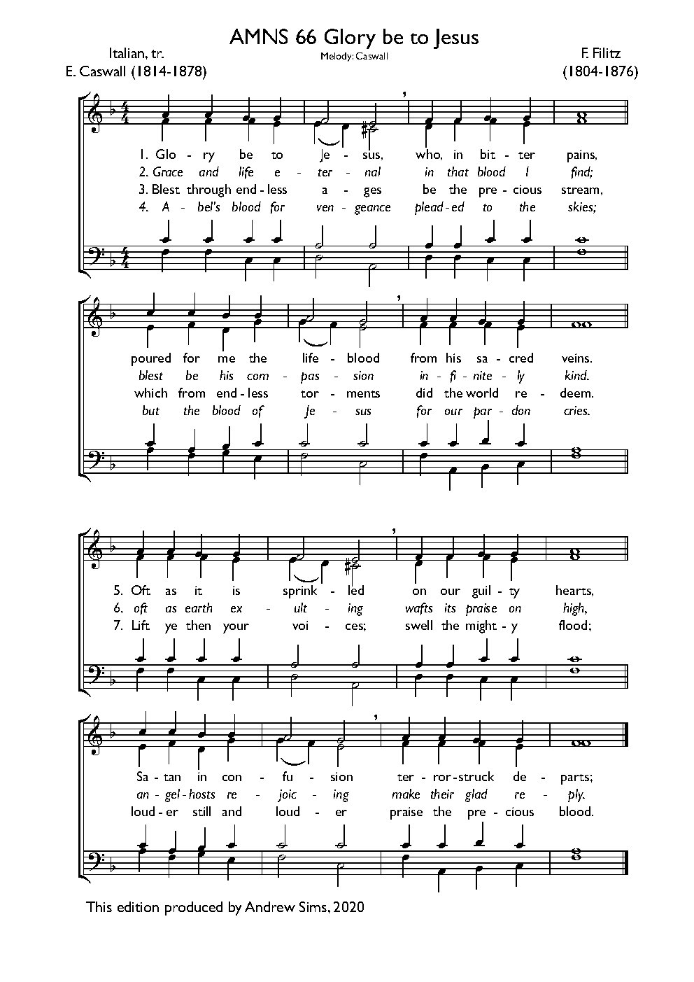 Glory be to Jesus