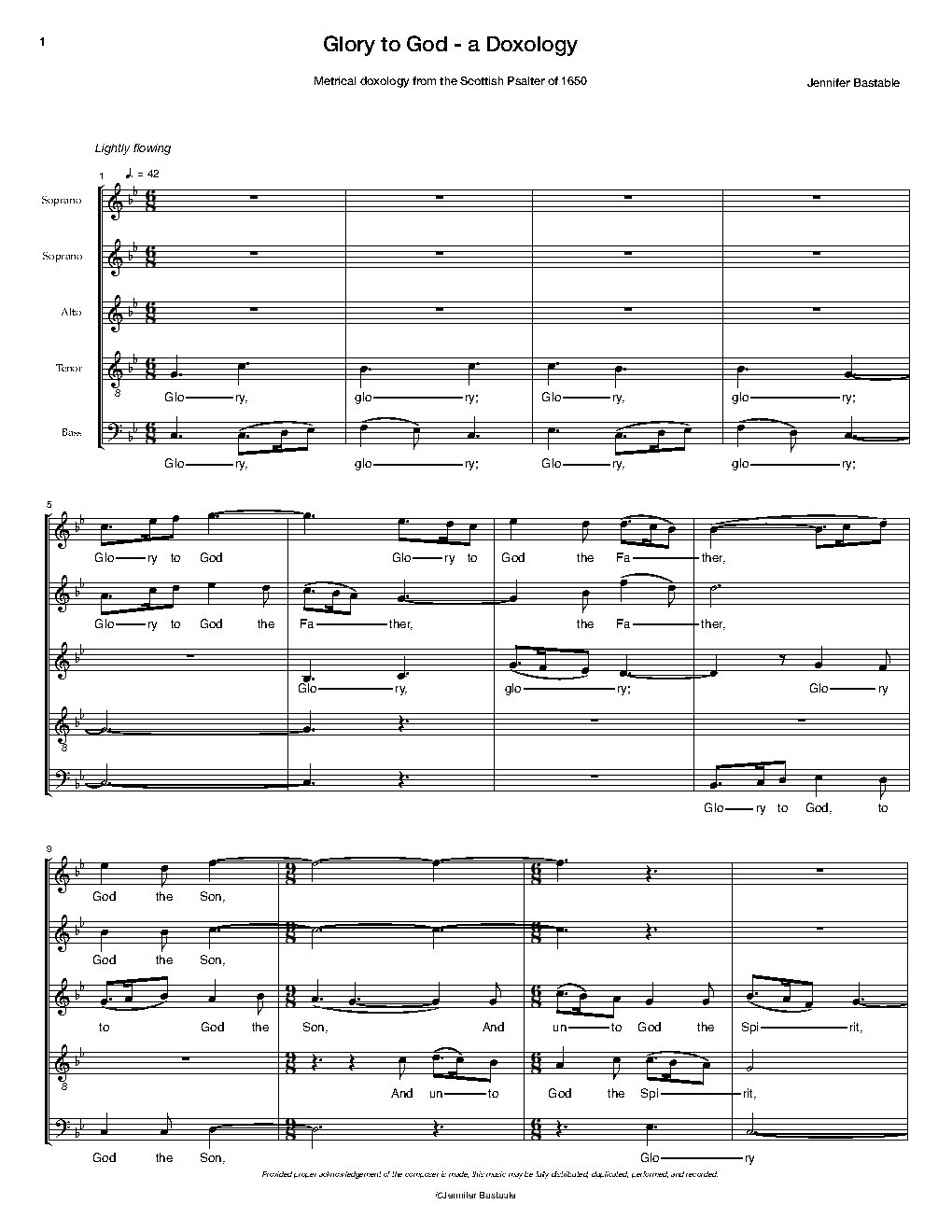 Glory to God - a Doxology