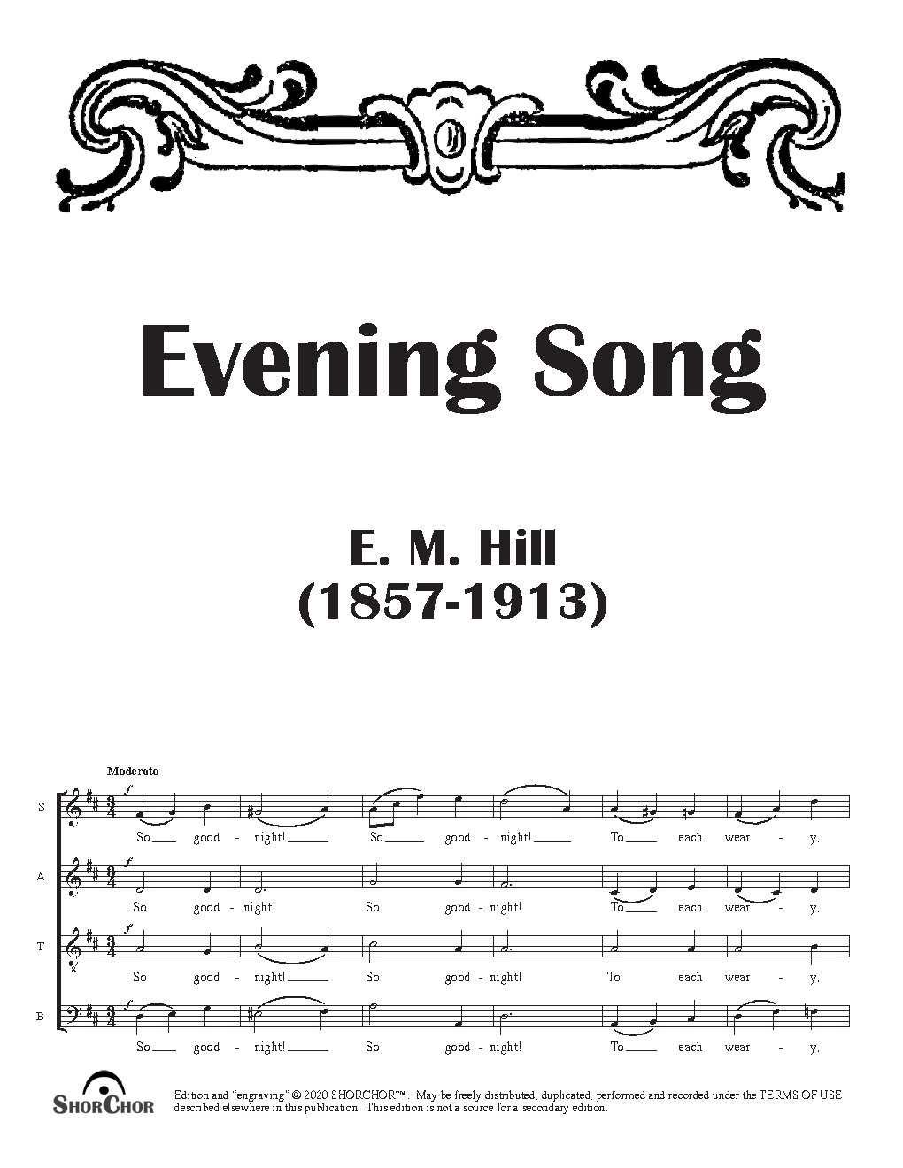 Evening song - Choir Script PDF Thumbnail
