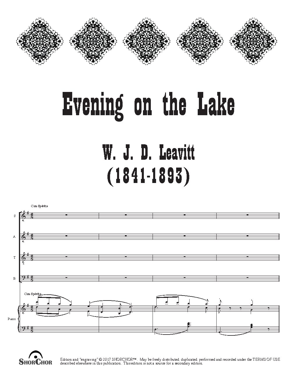 Evening on the Lake - Choir Script PDF Thumbnail