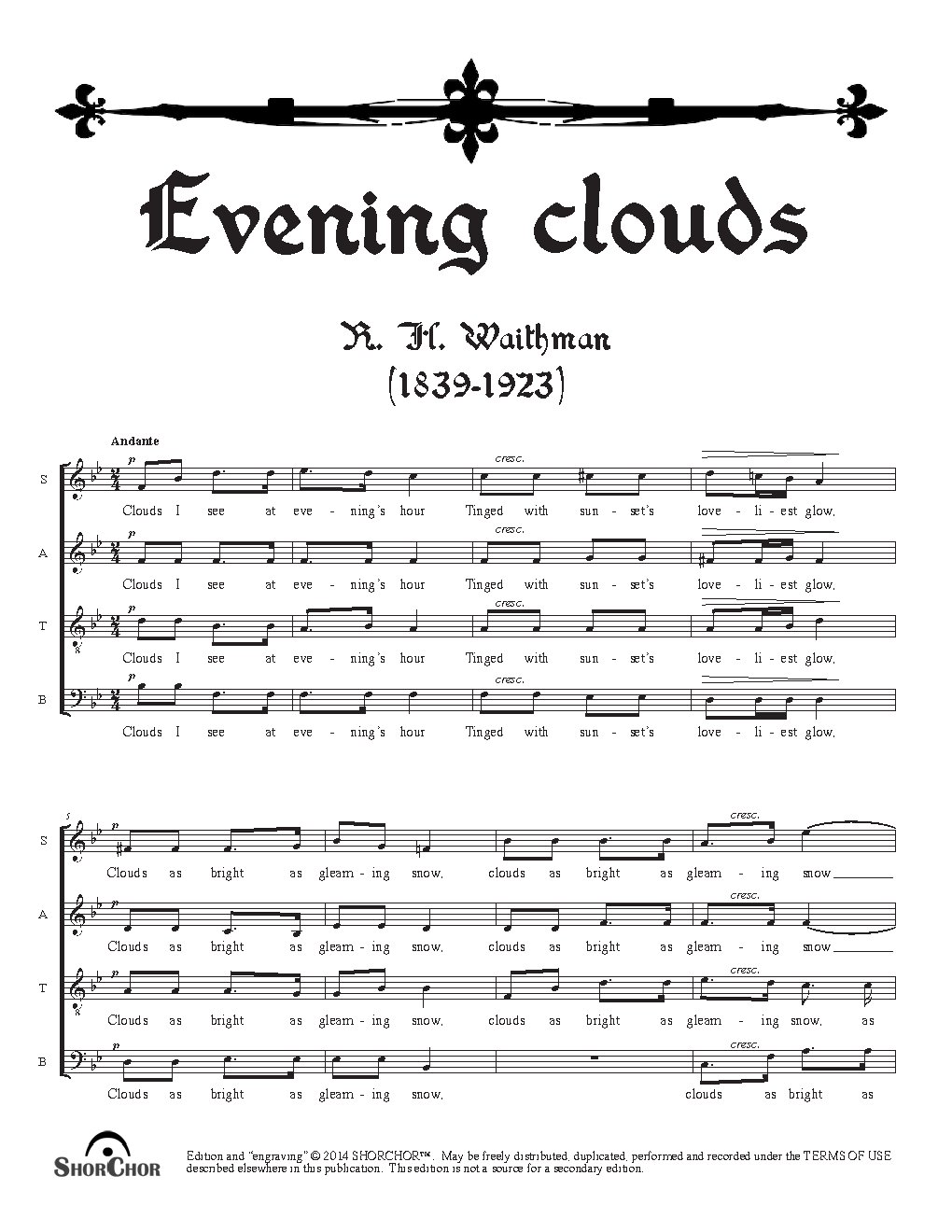 Evening clouds