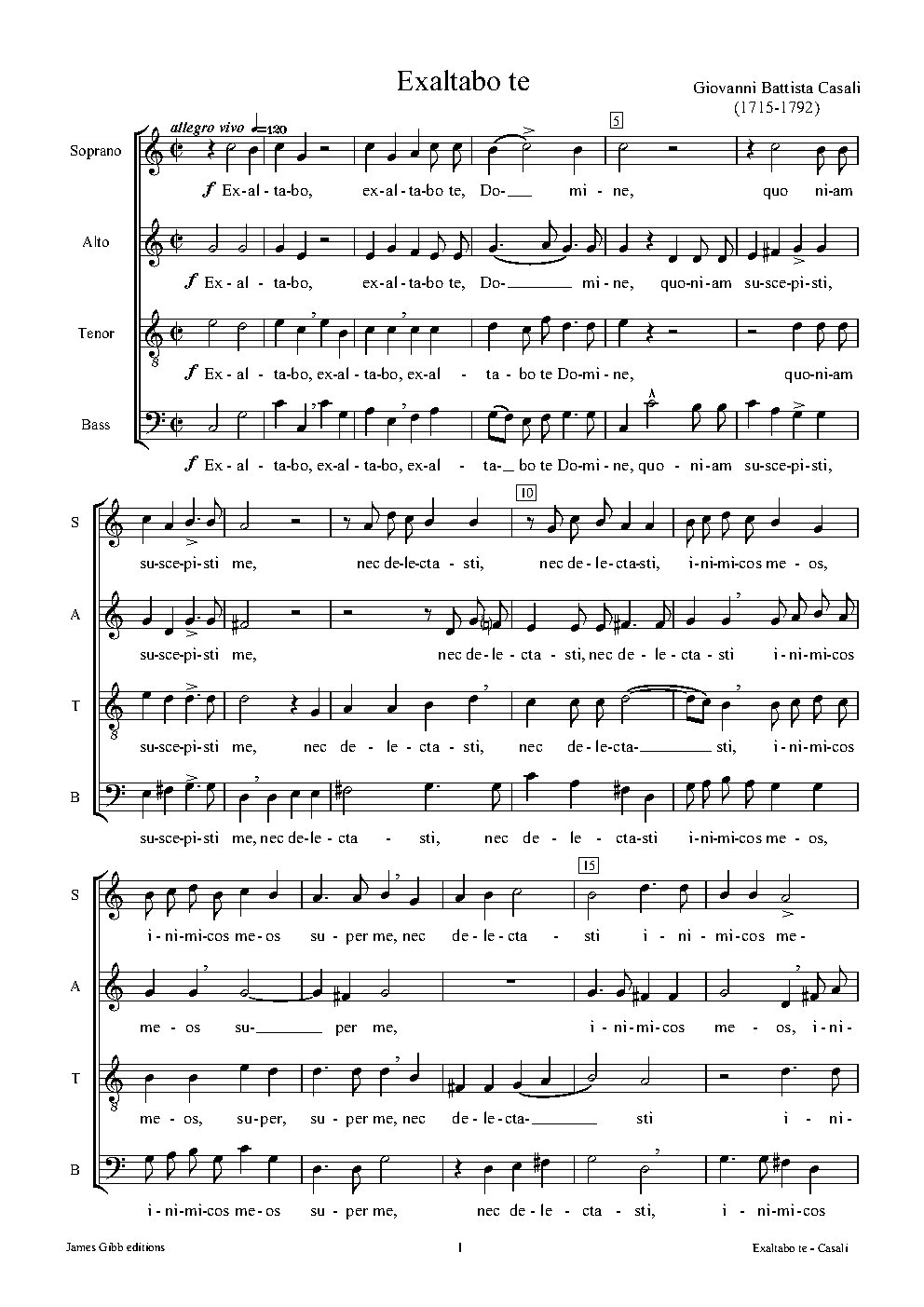 Exaltabo te - Choir Script PDF Thumbnail