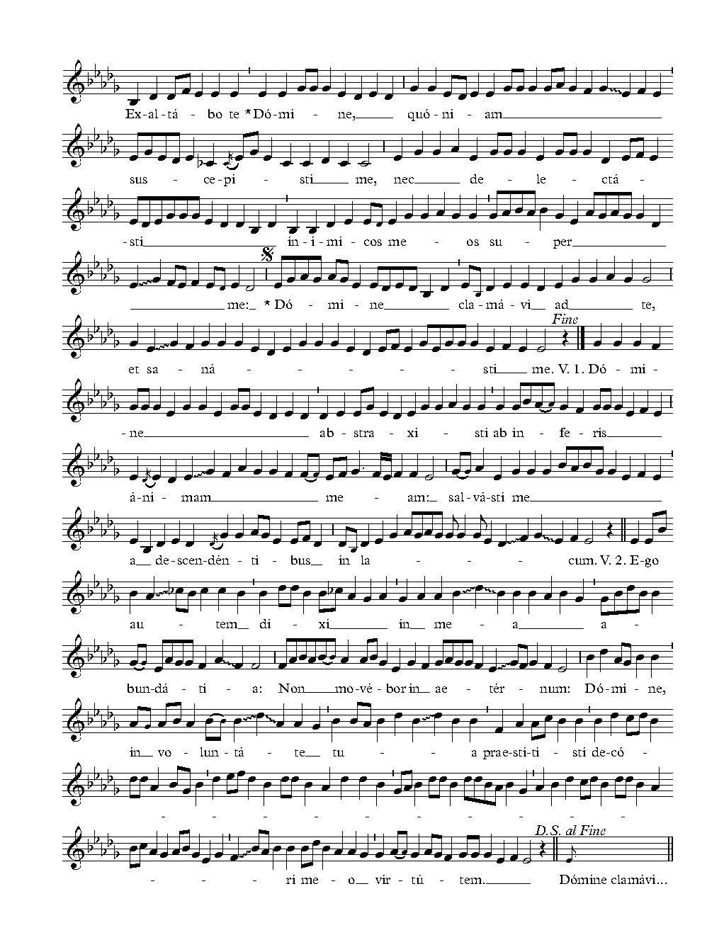 Exaltabo - Choir Script PDF Thumbnail