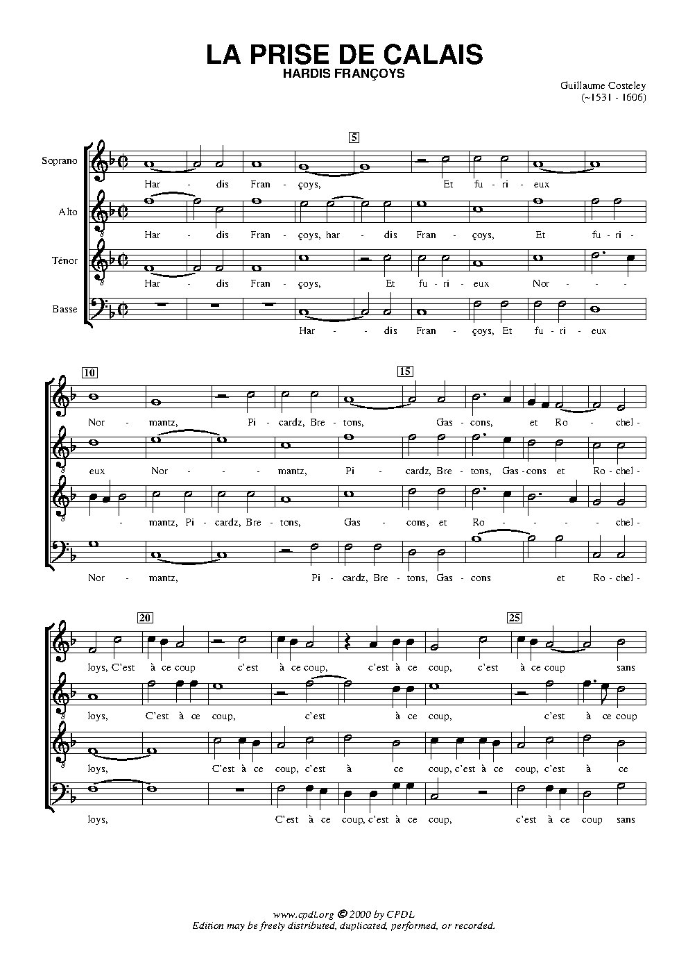 Hardis Françoys (La Prise de Calais)