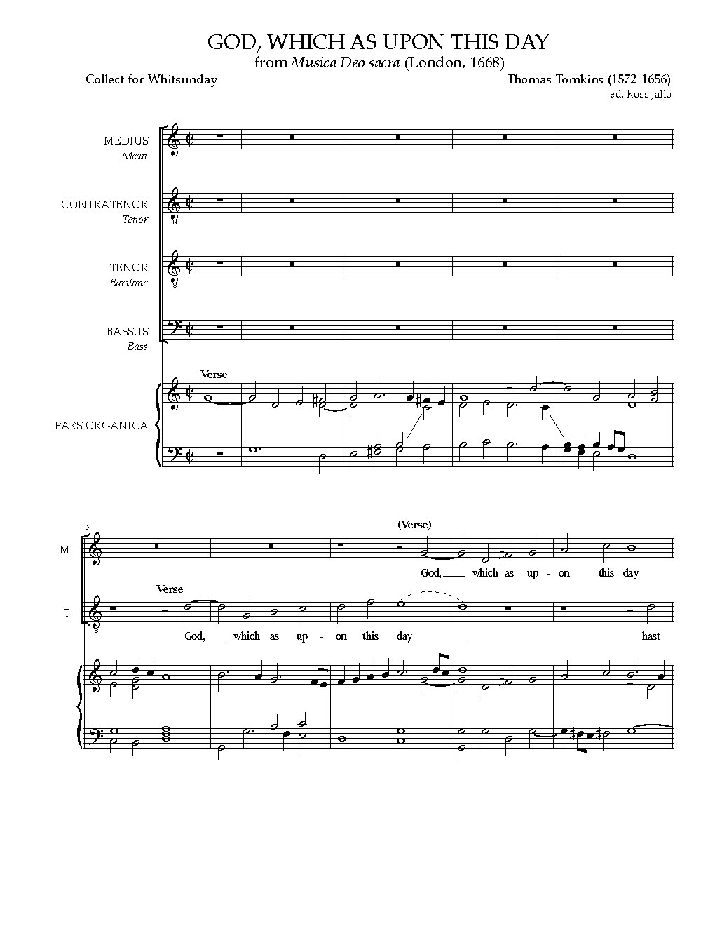 God, which as upon this day - Choir Script PDF Thumbnail
